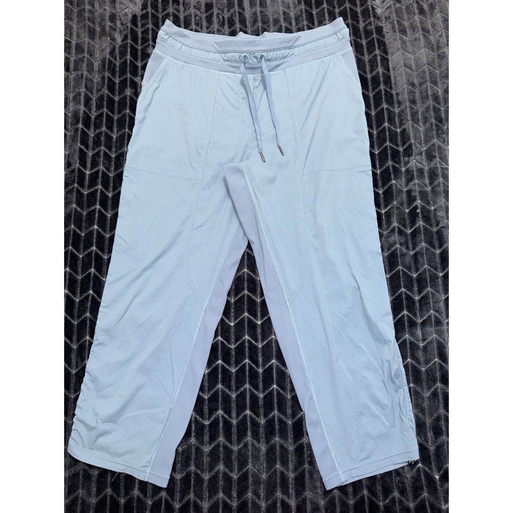 lululemon Women Blue Dance Studio Crop Pants Mid Rise Size 12